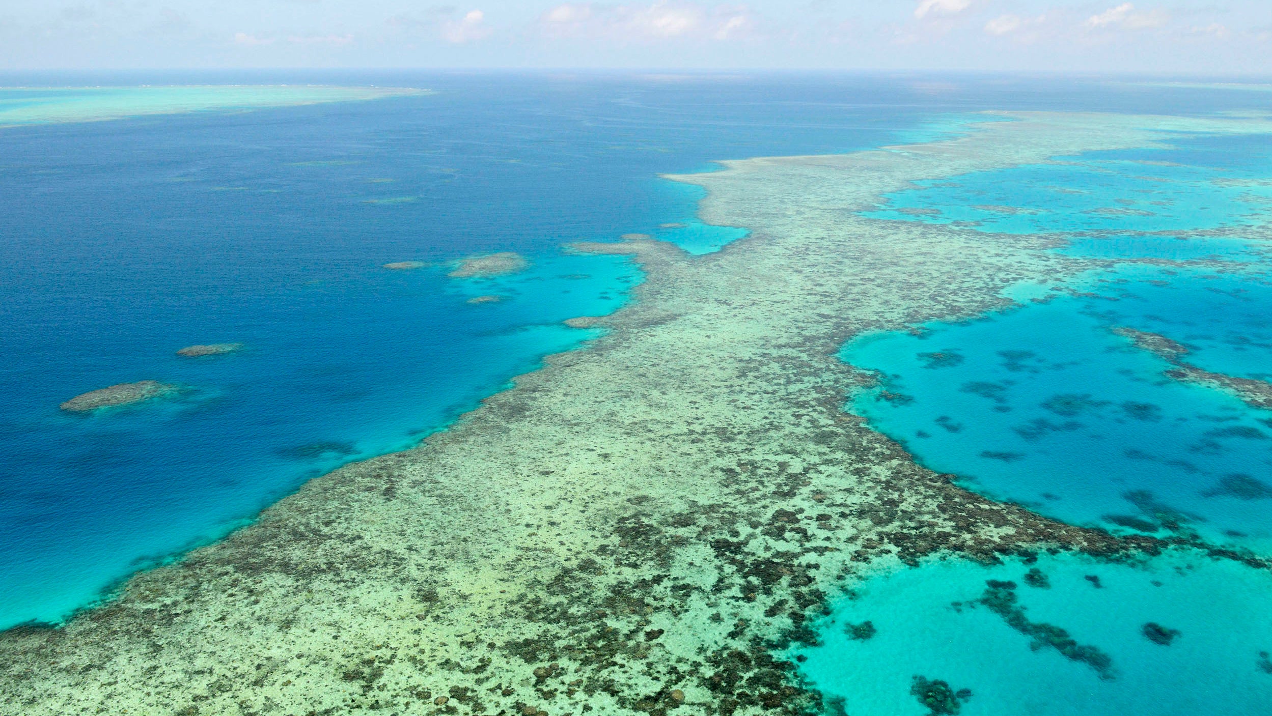 Australien, Great Barrier Reef: Das Great Barrier Reef in Australien. Ungeachtet des Widerstands in Australien will das Unesco-Welterbekomitee das Great Barrier Reef als gef&auml;hrdete Naturst&auml;tte einstufen.