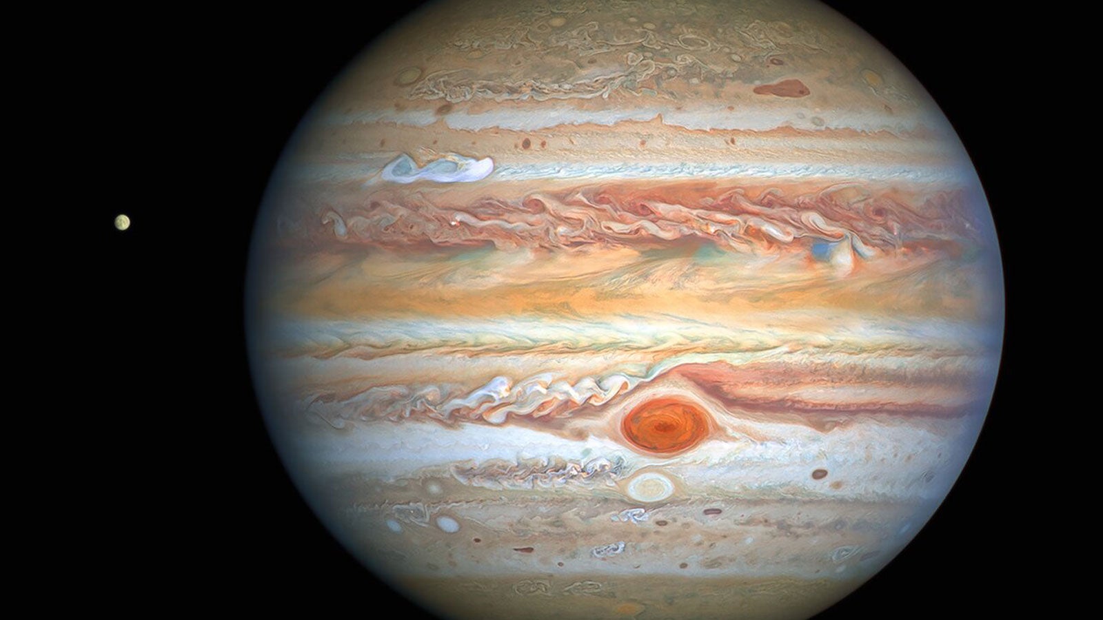 These new Hubble images form part of yearly maps of the entire planet taken under the Outer Planets Atmospheres Legacy programme, or OPAL. The programme provides yearly Hubble global views of the outer planets to look for changes in their storms, winds, and clouds.; NASA, ESA, A. Simon (Goddard Space Flight Center) und M. H. Wong (University of California, Berkeley) und das OPAL-Team.