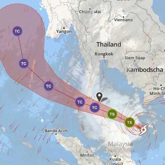 Thailand Droht Schlimmster Sturm Seit Jahrzehnten Touristen Fliehen Scharenweise Artikel Von The Weather Channel Weather Com