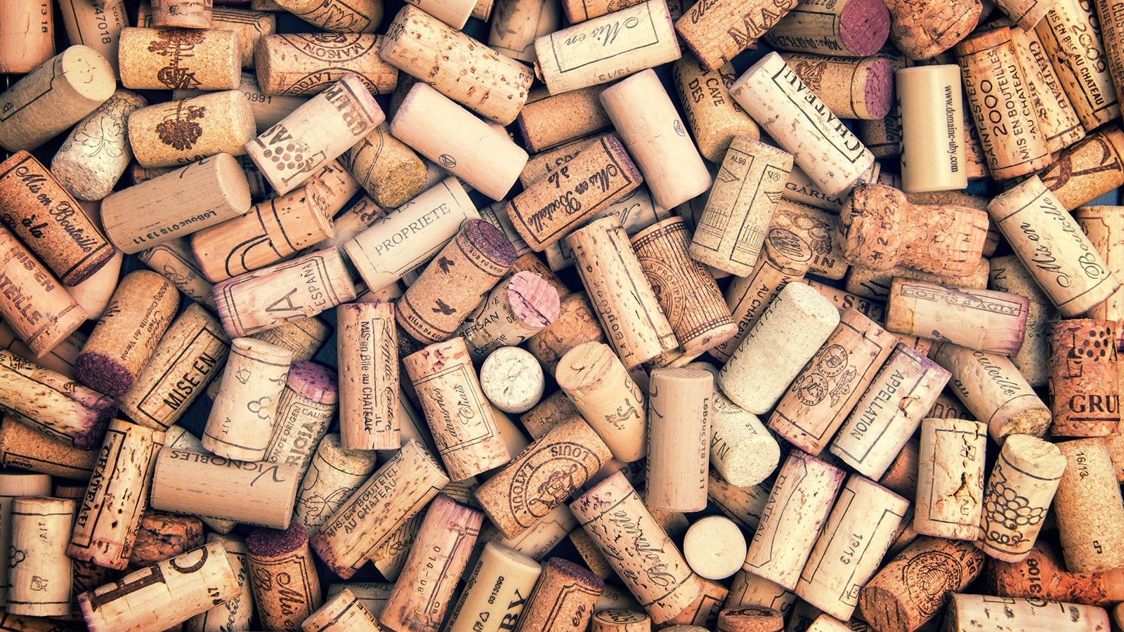Wine corks background