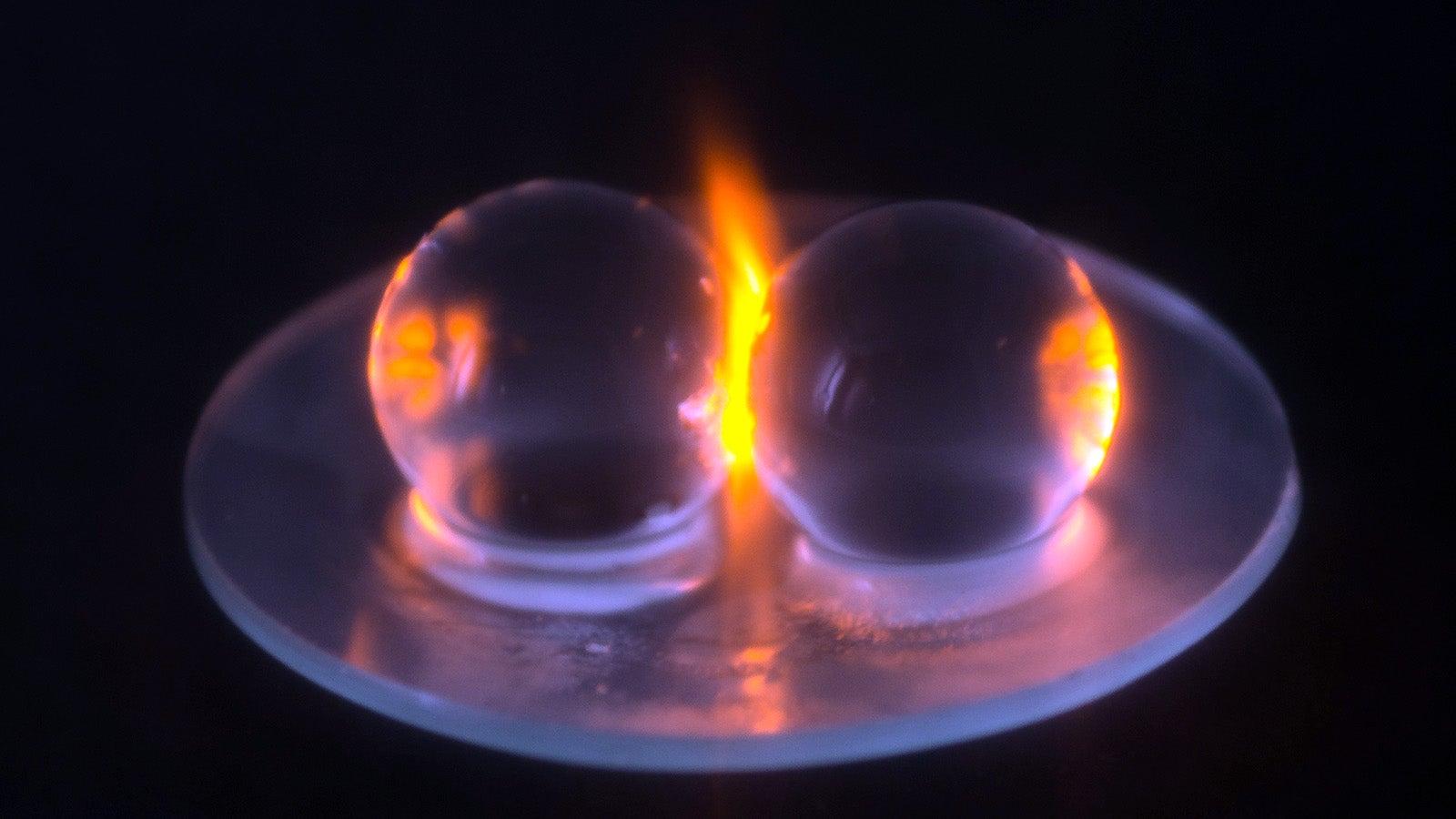 Im Labor stellten Forscher das Experiment mit Hydrogelkugeln nach.