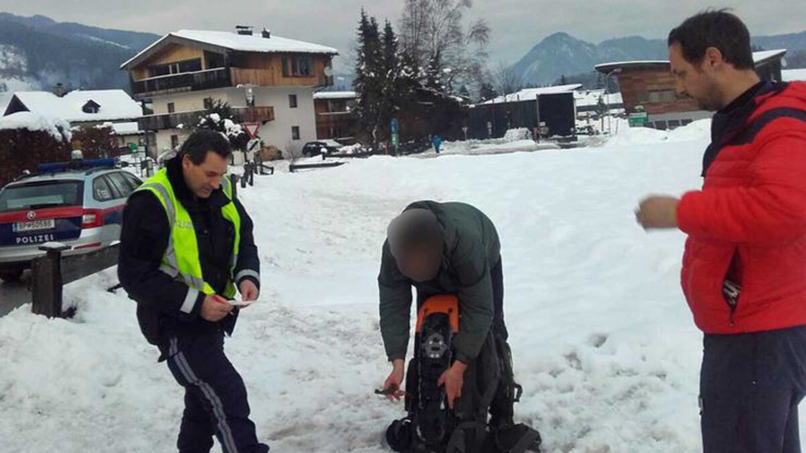 Der Berliner will seine Wanderung fortsetzen - allerdings im Tal. &Ouml;sterreichische Bergrettung Lofer