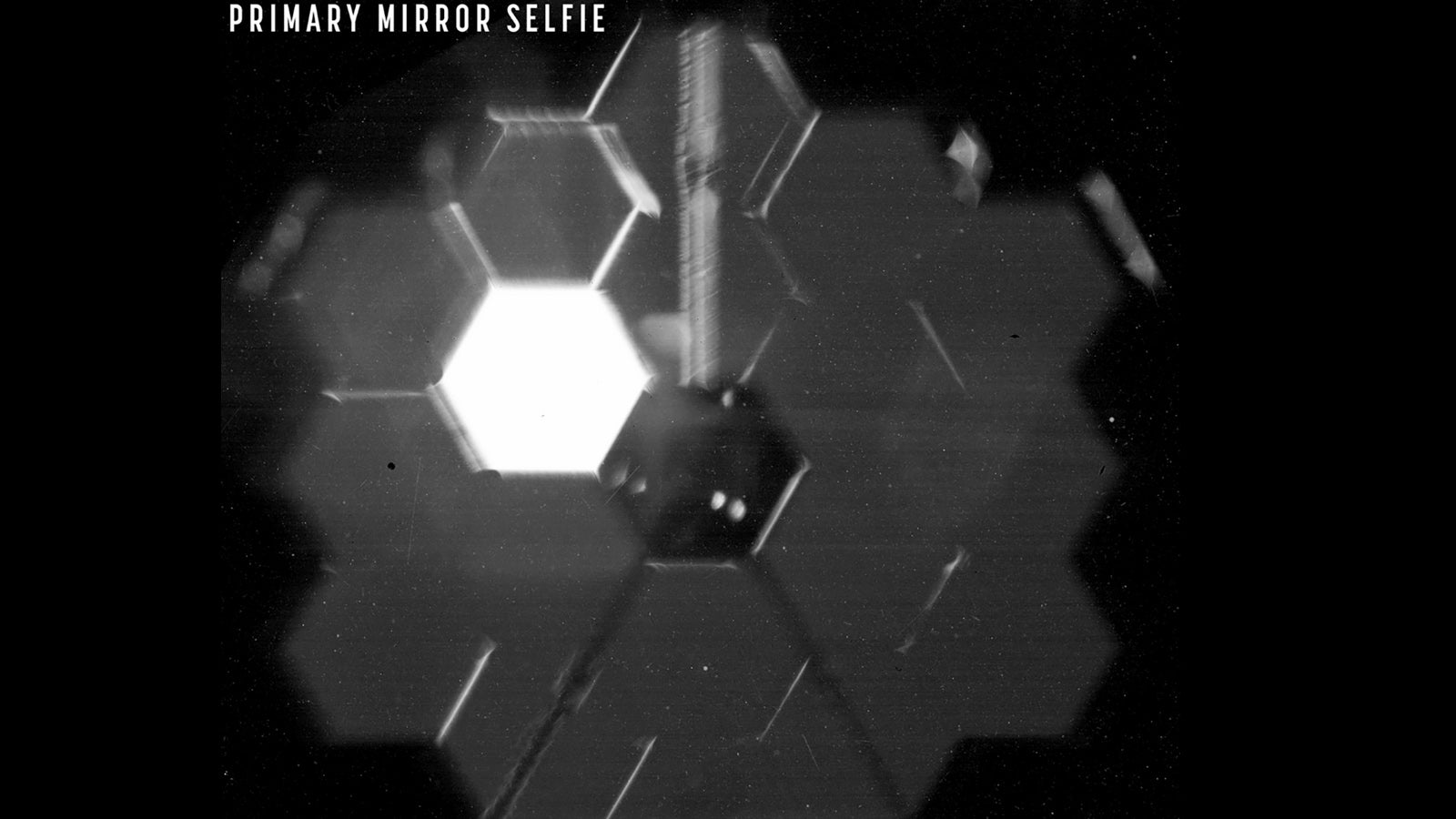 This photo provided by NASA shows a &ldquo;selfie&rdquo; created using a specialized pupil imaging lens inside of the NIRCam instrument that was designed to take images of the primary mirror segments instead of images of space.  (NASA via AP)