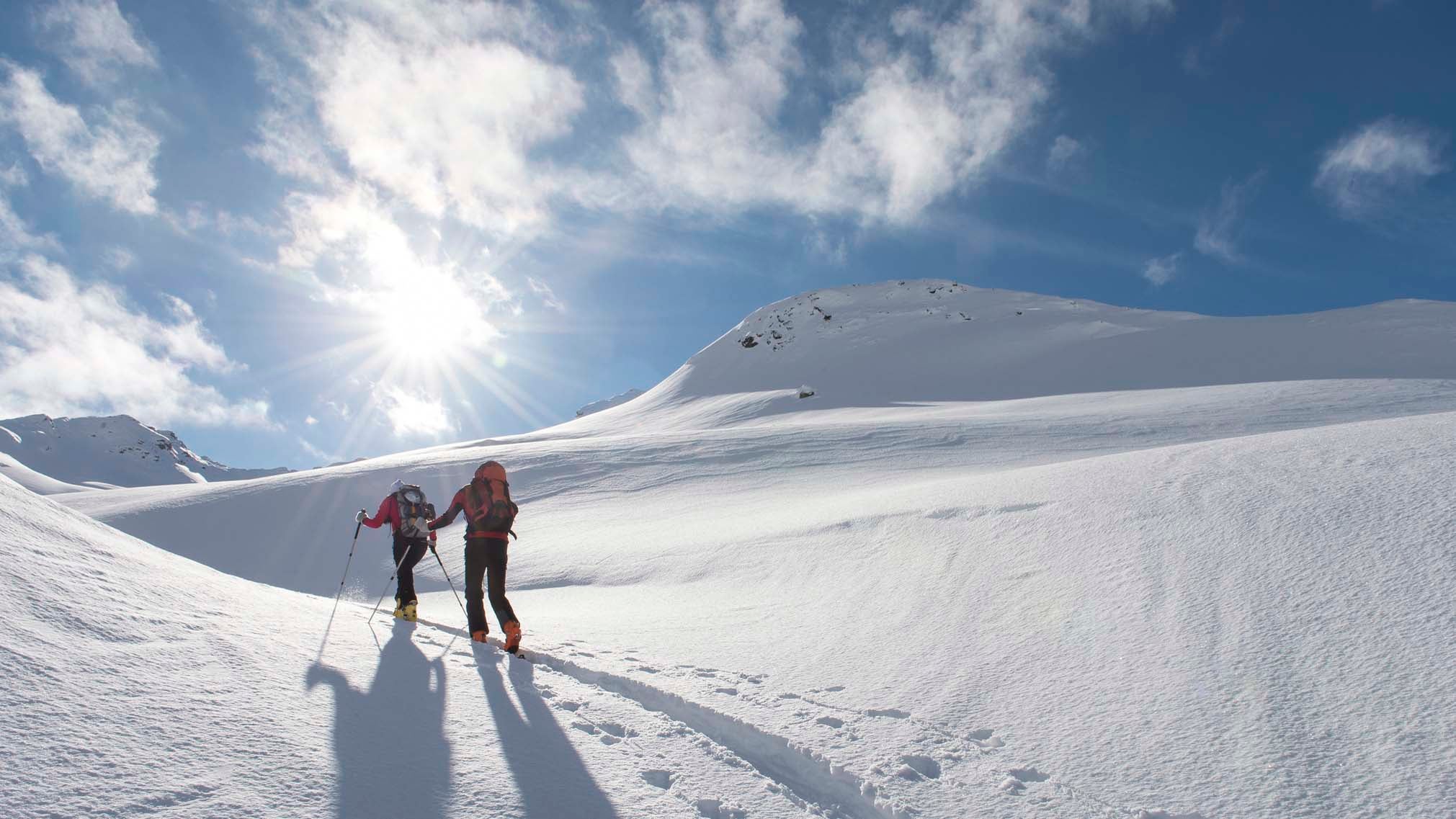 Ski touring in winter - The journey is the destination