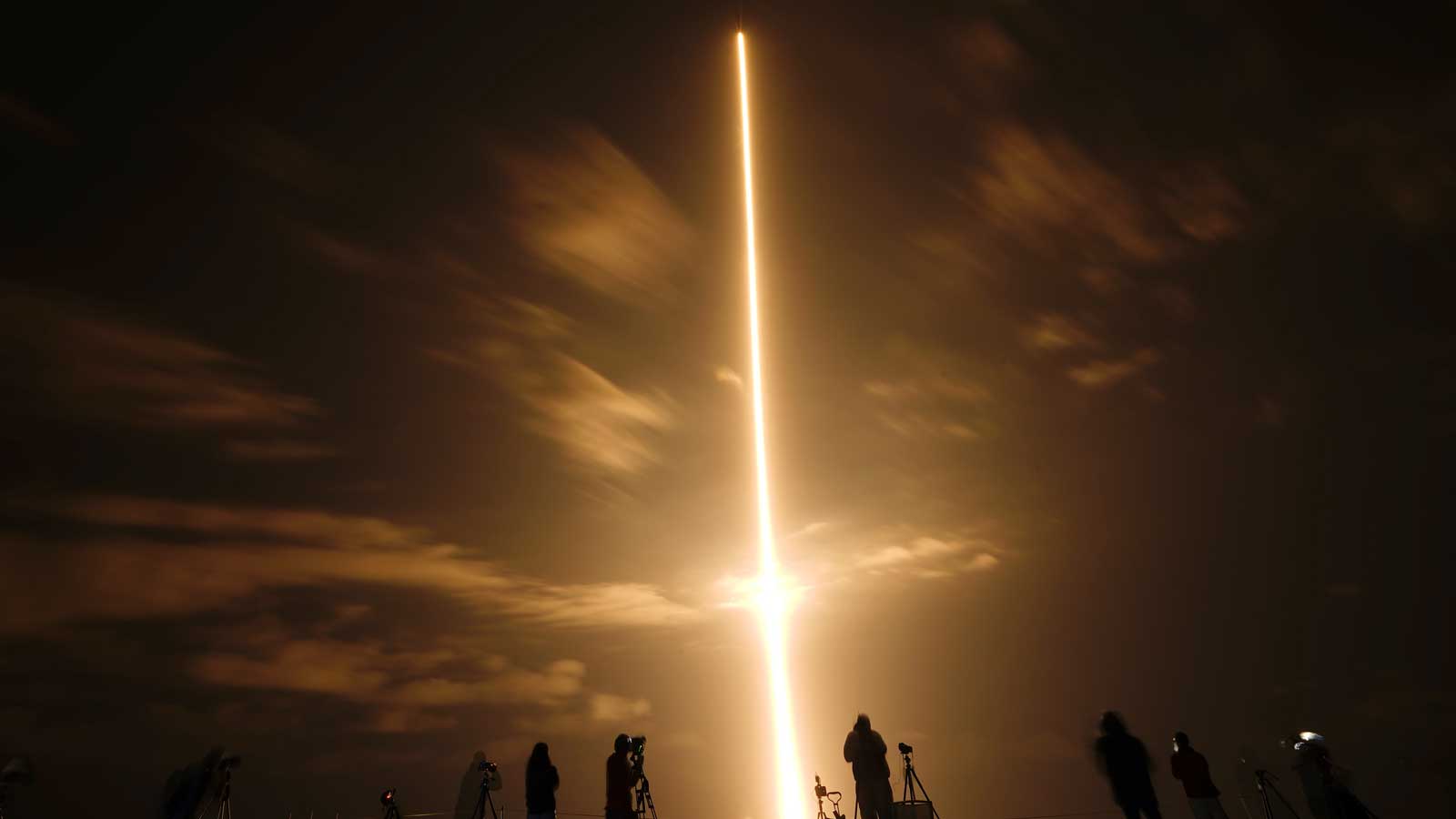 A SpaceX Falcon 9 rocket with the Crew Dragon space capsule lifts off from pad 39A at the Kennedy Space Center on Friday, April, 23, 2021 in Cape Canaveral, Fla. (AP Photo/Brynn Anderson)