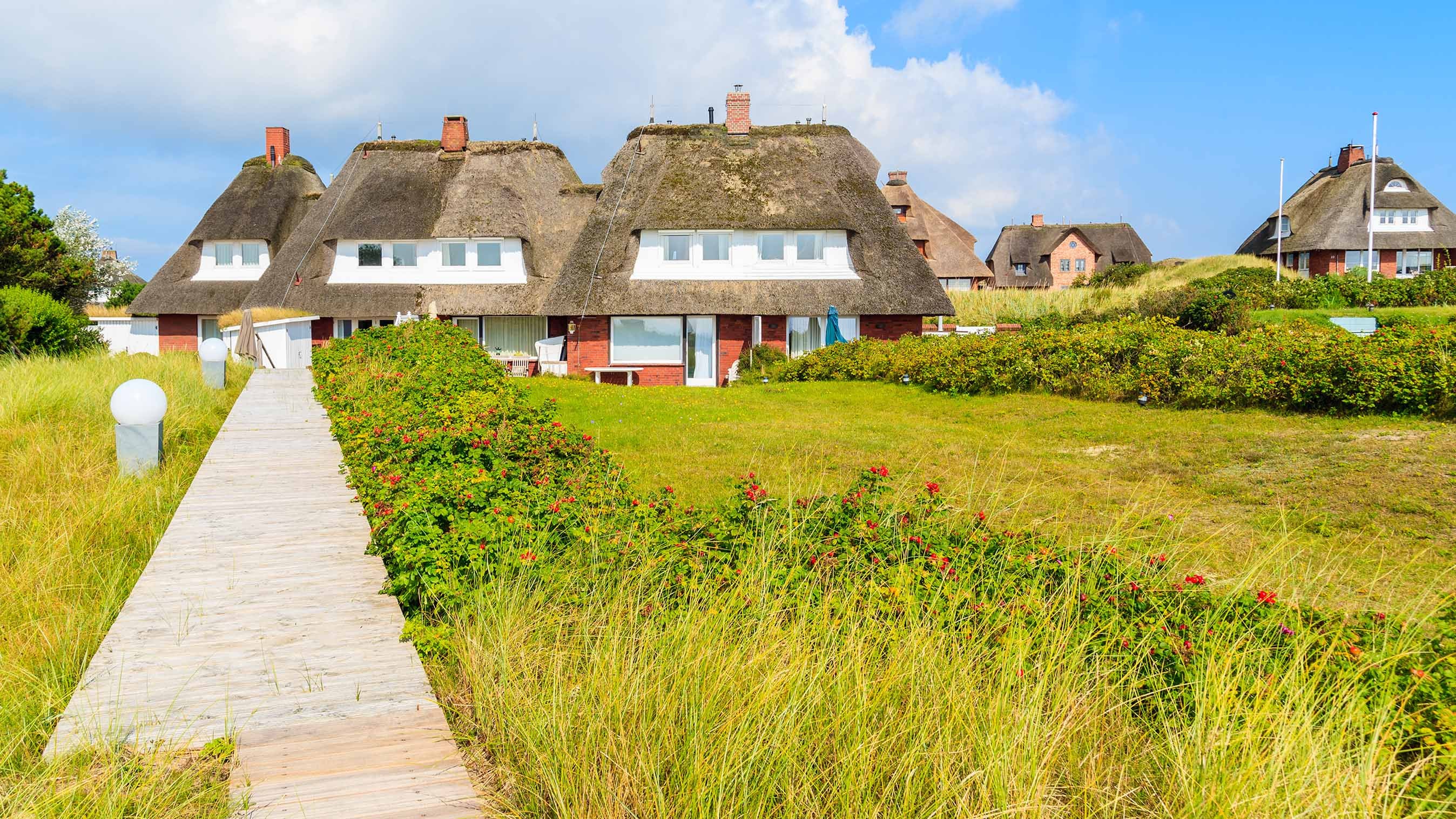 Sylt is the largest North Frisian island and is a popular destination for fine food and water sports. Located off Schleswig-Holstein's North Sea coast.