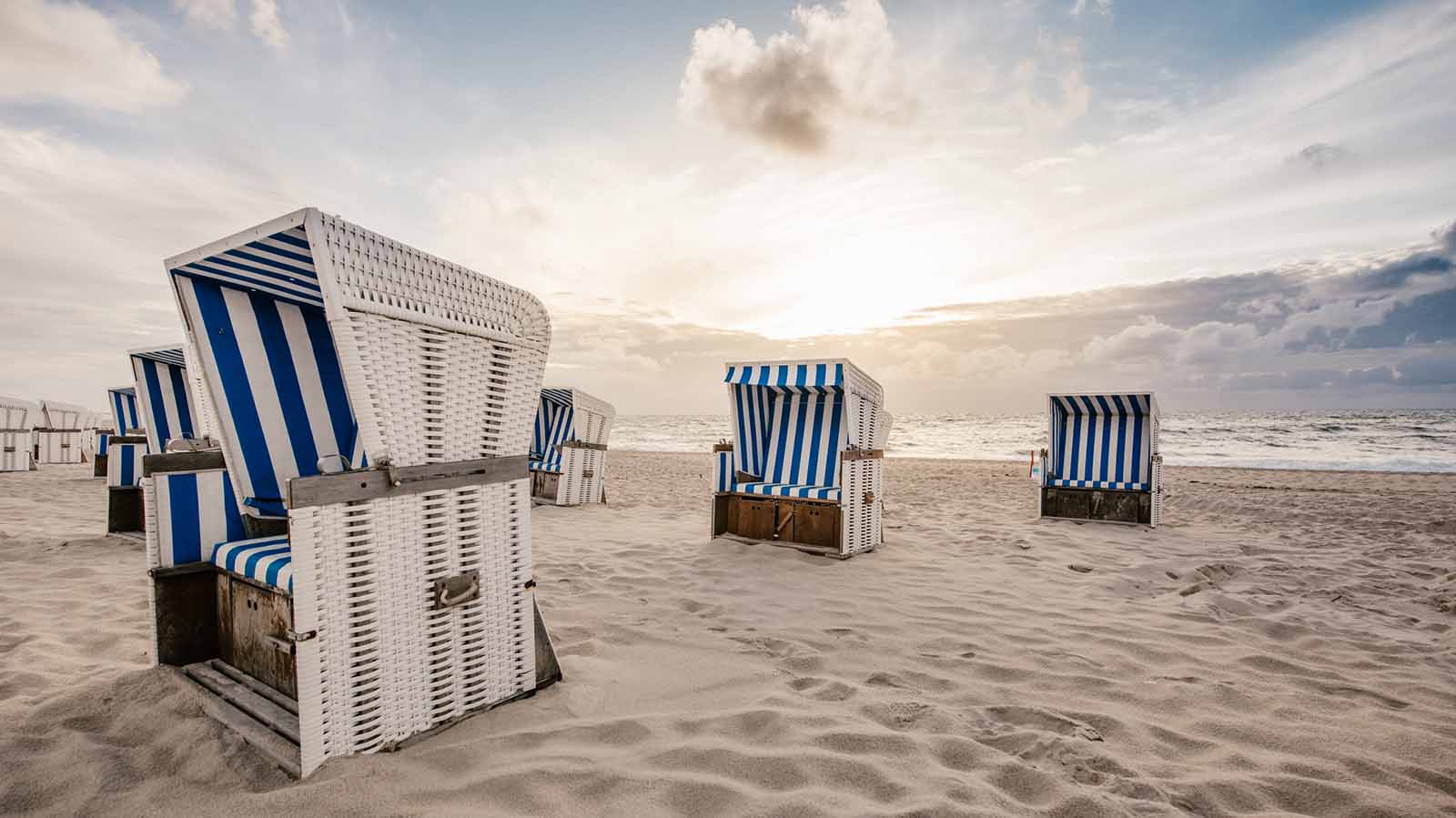 chairs on beach, Sylt Germany