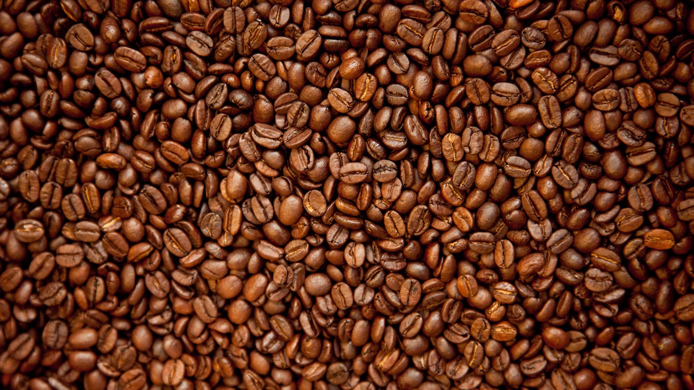 Coffee beans background