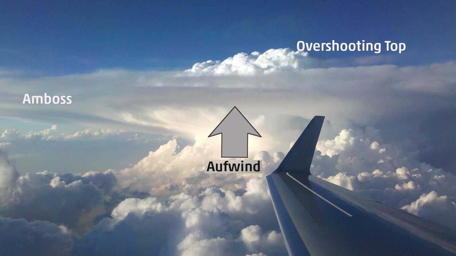 Anatomie einer Gewitterwolke. Foto:  DC3 team/NASA Earth Observatory