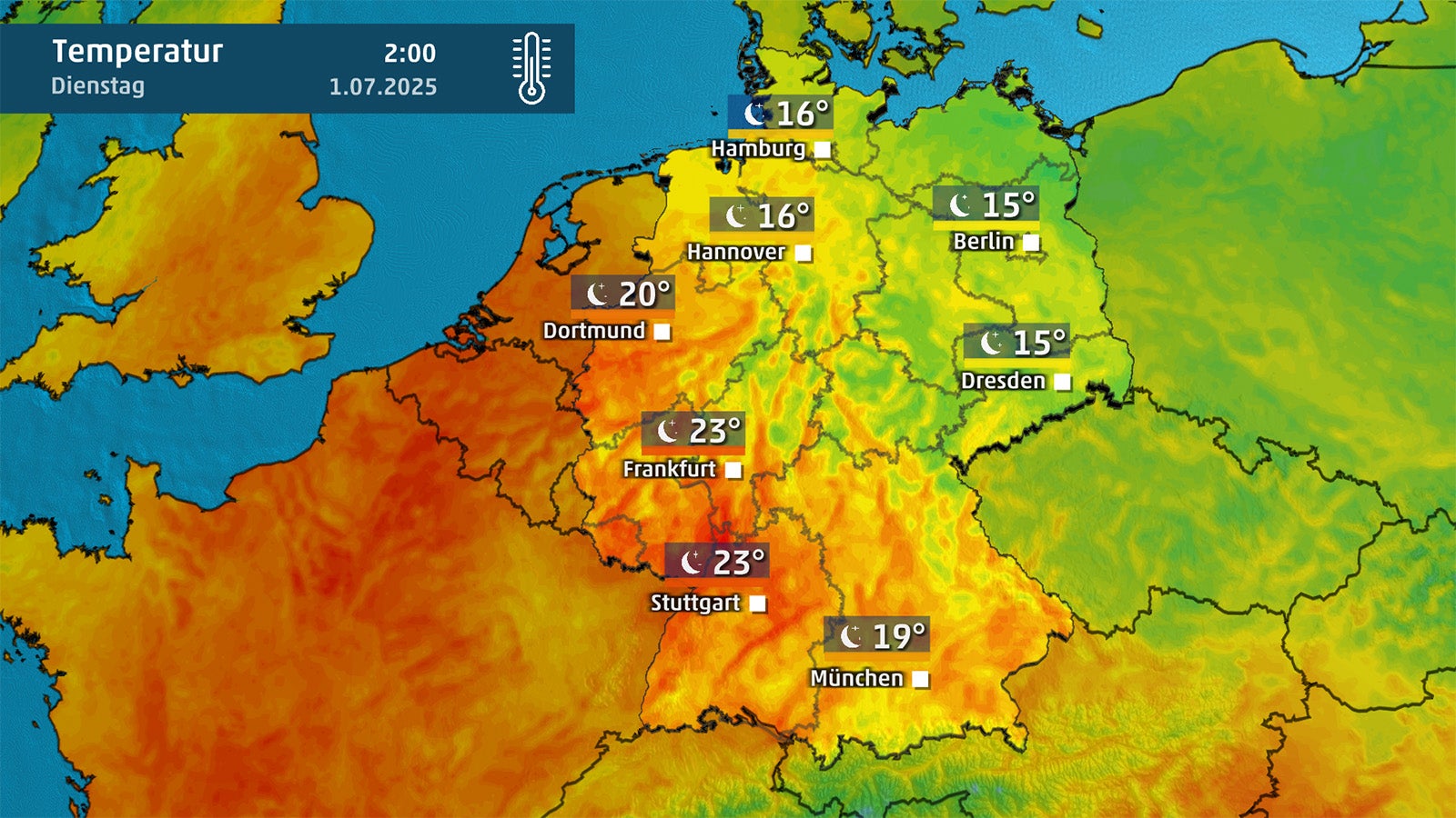 Kaum Abk&uuml;hlung f&uuml;r den K&ouml;rper m&ouml;glich: Vor allem in St&auml;dten bleibt in der Nacht noch hei&szlig;