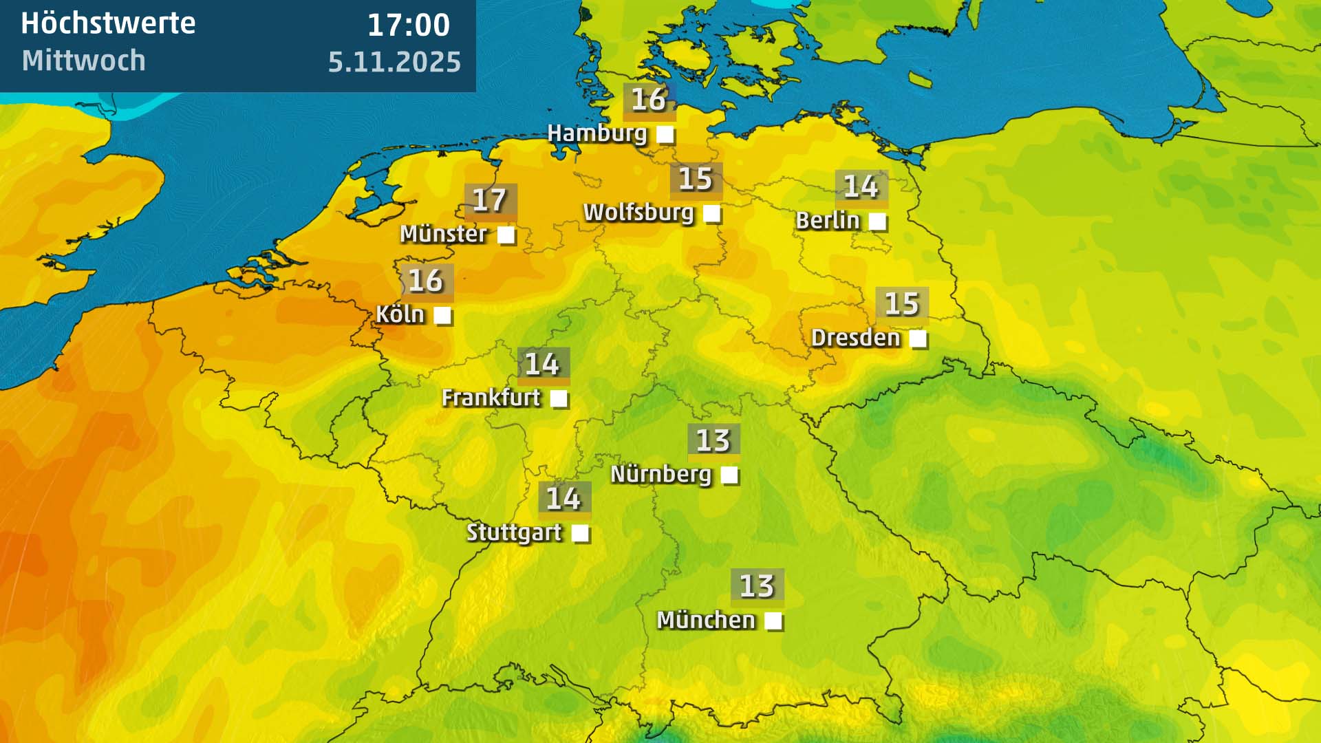 Sp&auml;tsommerliche Temperaturen im November.