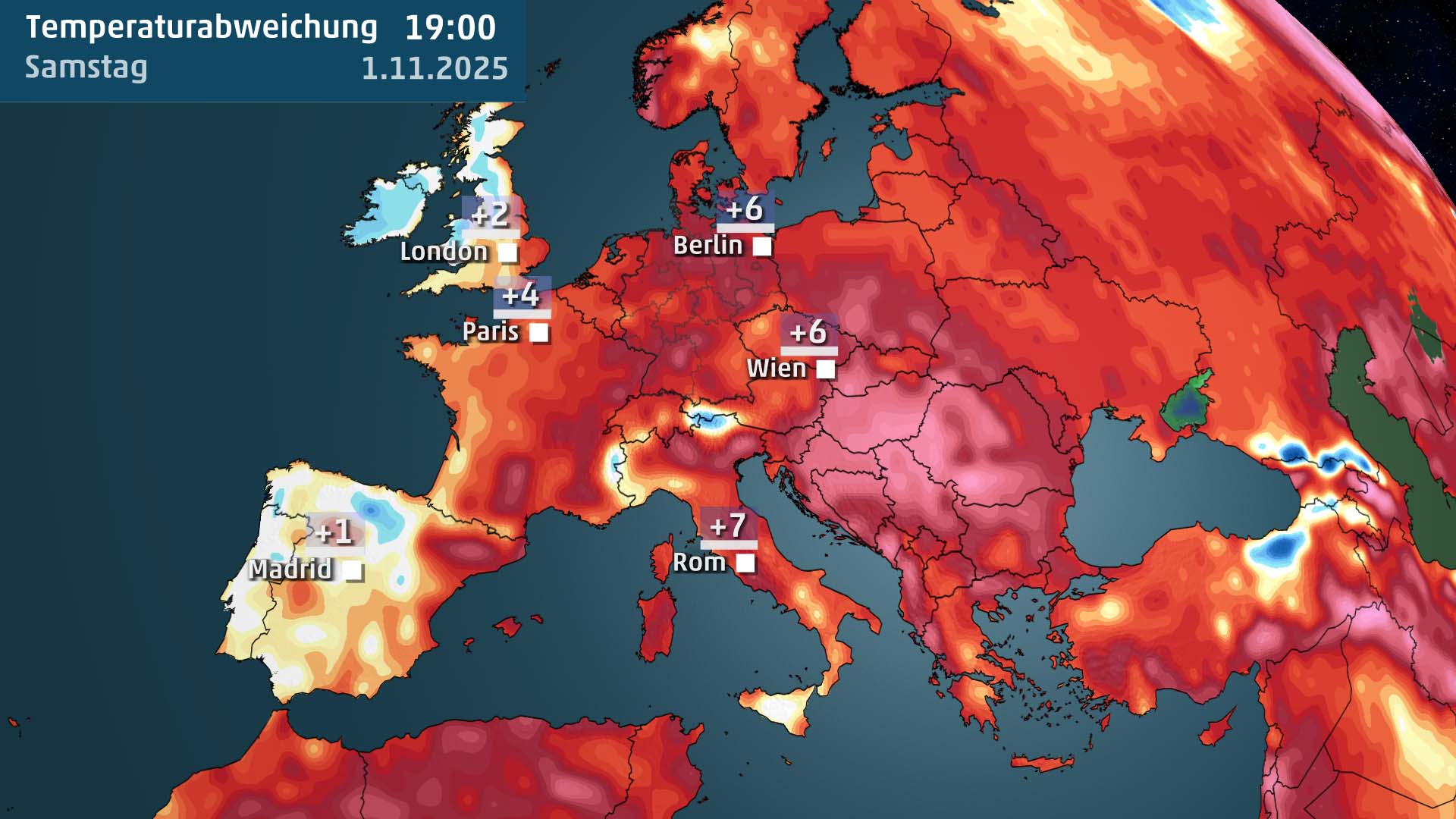 Besonders am Samstag liegen die Temperaturen in Deutschland weit &uuml;ber normal.