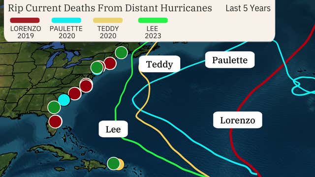Ripp Raudurt Rip Currents Can Occur Far Removed From A Hurricane | Weather.com