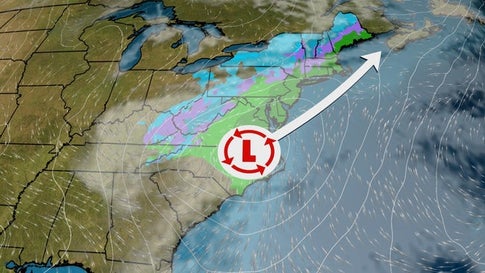 Weekend East Coast Storm May Bring Rain, Wind and Snow to Northeast, Appalachians null