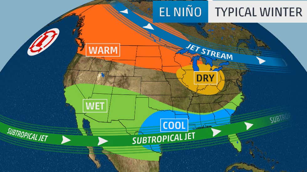 Here's How Much El Niño Influences Winter Temperatures in the United