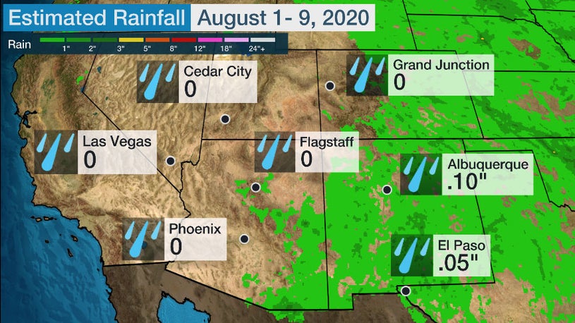 Missing Monsoon Has Led To Growing Drought Record Heat In Southwestern U S The Weather Channel Articles From The Weather Channel Weather Com total rainfall since august 2021 calendar