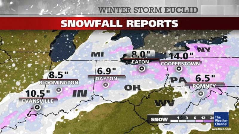 Winter Storm Euclid: Storm Reports, Recap | The Weather Channel