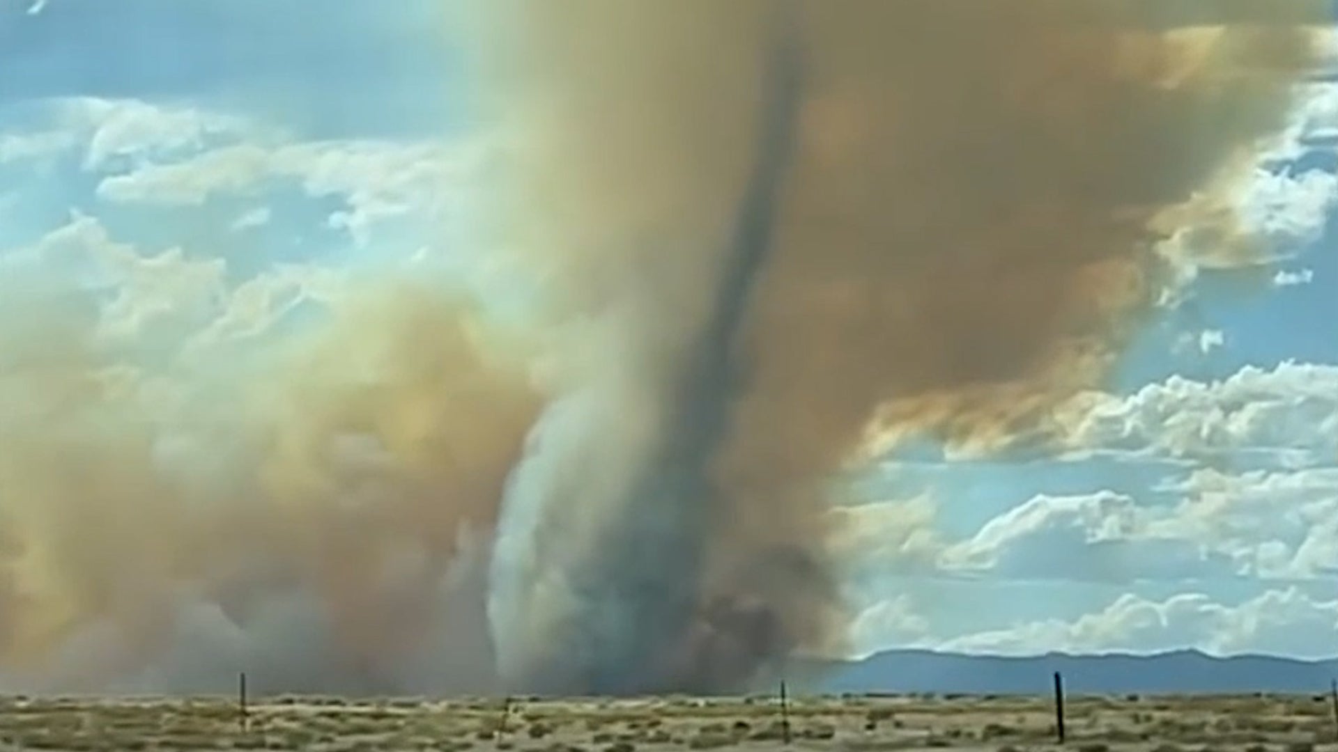 Green Fire Tornado Stunning Video Shows 'firenado' Burn Across