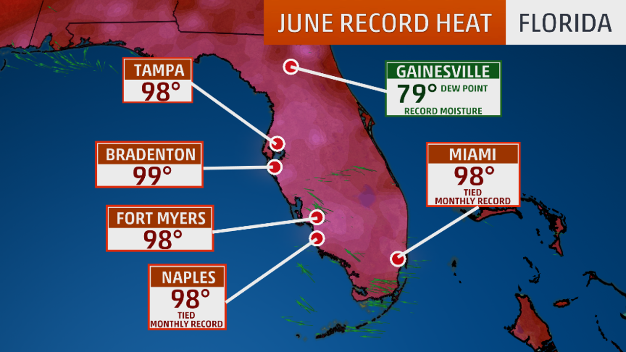 What's The Hottest It's Ever Been In Florida