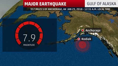 Le tremblement de terre qui a secoué l’Alaska a eu lieu dans une zone à risques. (TWC)