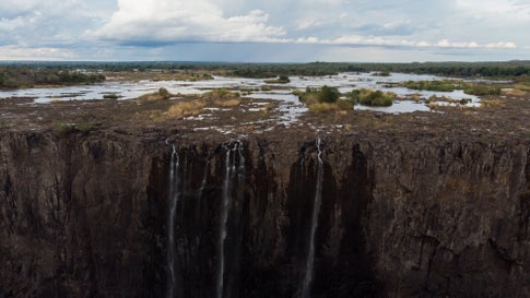 Victoria Falls Slows To A Trickle Amidst Drought Photos