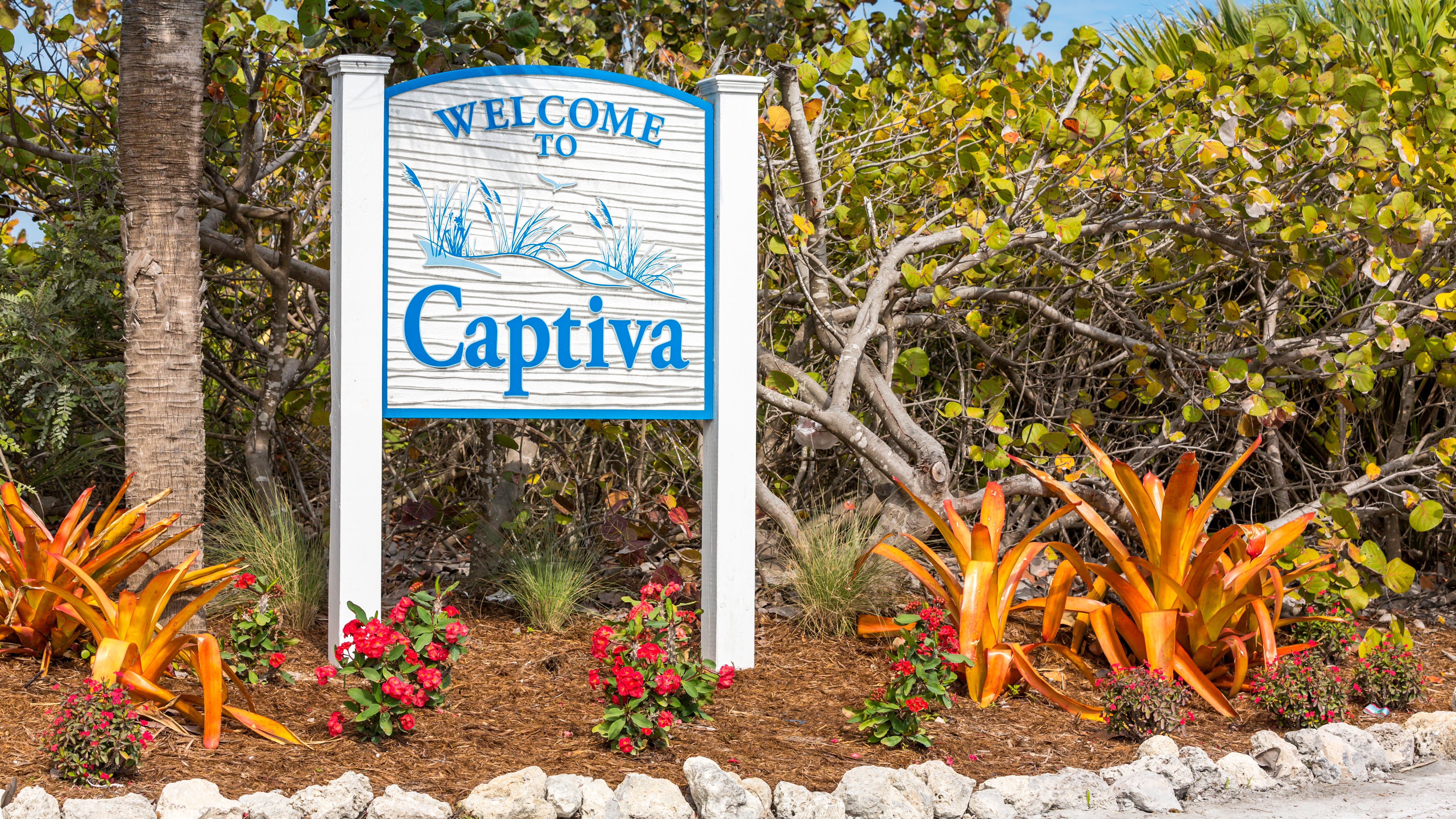 Captiva Island welcome sign in South Florida