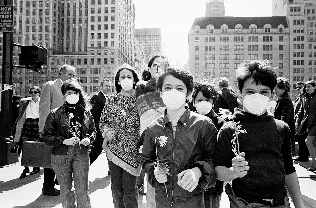 Earth Day is observed on April 22, 1970, in New York City. (Santi Visalli/Getty Images)