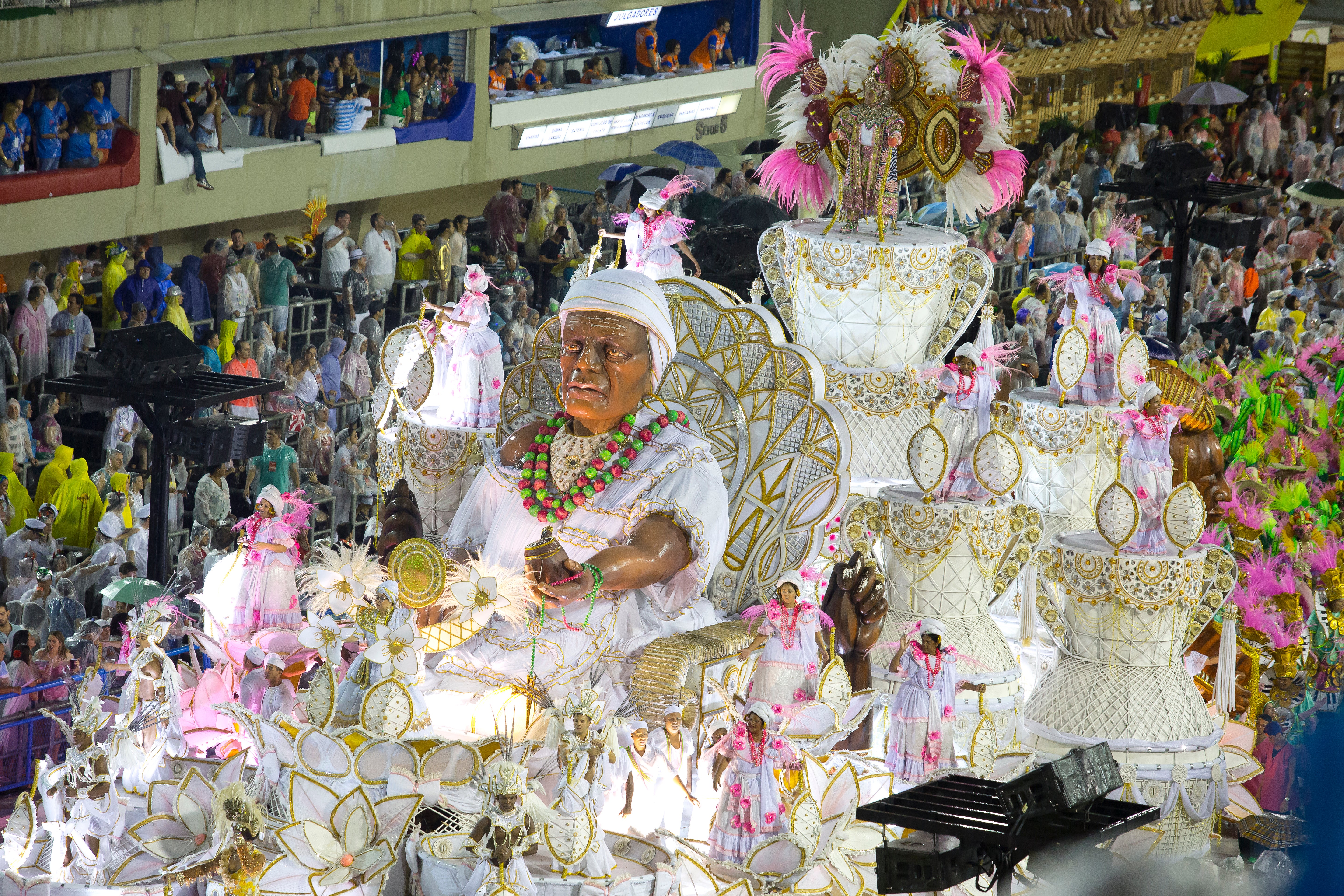 A float is seen at Rio de Janeiro&rsquo;s carnival in Brazil. (Getty Images)