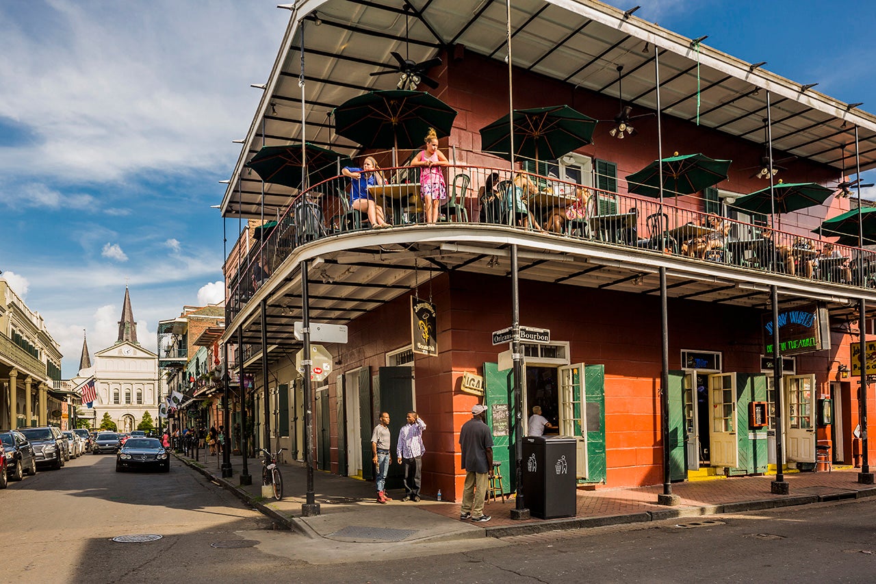 The French Quarter is the hub of activity in New Orleans, La., with live music, bars, nightlife and delicious restaurants. (Getty Images)