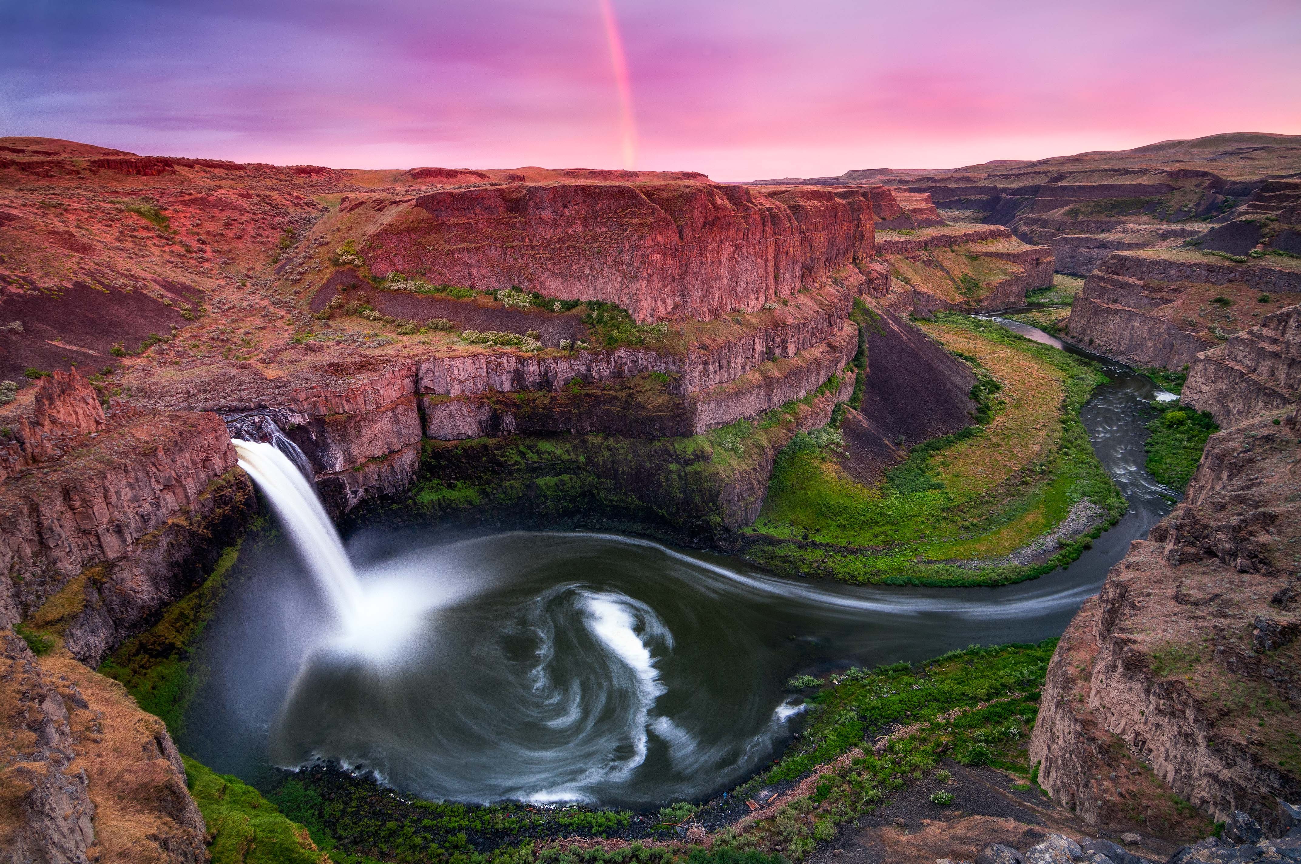 The otherworldly Palouse Falls is seen in southeast Washington. (Raico Rosenberg/Getty Images)