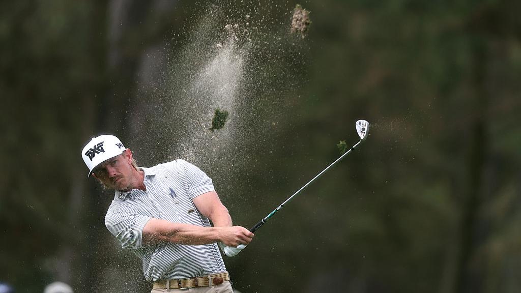 Jake Knapp of the United States plays a shot from a bunker on the tenth hole during the first round of THE PLAYERS Championship 2026 at THE PLAYERS Stadium course at TPC Sawgrass on March 12, 2026 in Ponte Vedra Beach, Florida. (Photo by Kevin C. Cox/Getty Images)
