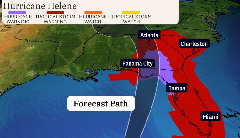 Florida Braces For Hurricane Helene; State Of Emergency In Georgia ...