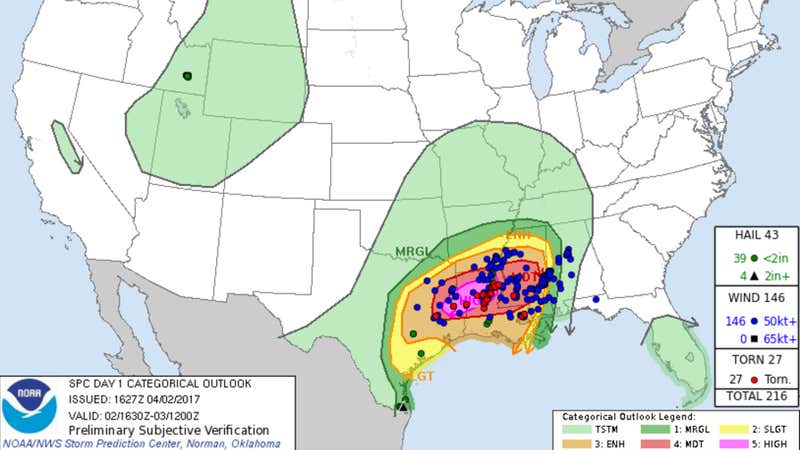 What the Storm Prediction Center's Thunderstorm Outlook Means | Weather.com