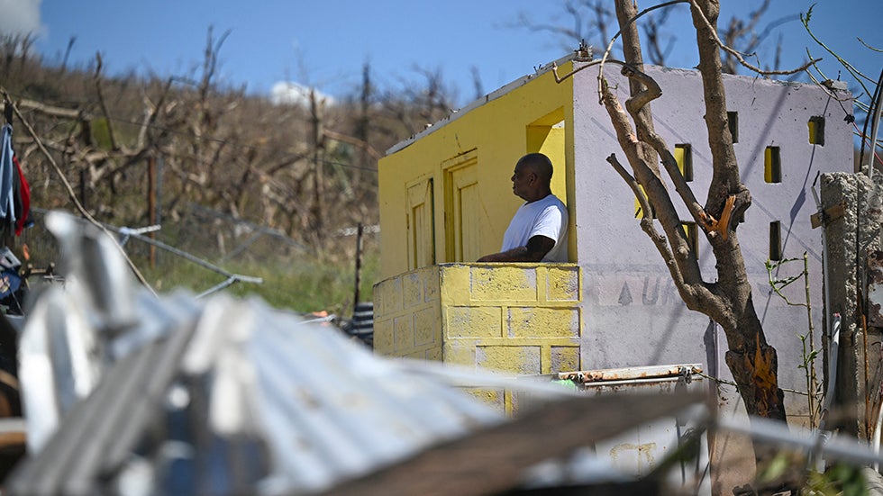 Melissa's strongest maximum sustained winds were found to have reached 190 mph, tying 1980's Hurricane Allen for the strongest sustained winds on record for any Atlantic Basin hurricane. Hours later, it tied 2019's Dorian and the 1935 Labor Day hurricane for strongest Atlantic Basin landfall by wind speed when it slammed into Jamaica with 185 mph maximum sustained winds. Storm surge inundation from 7 to 11 feet above normally dry ground swamped coastal areas of southwest Jamaica. Melissa later made a Category 3 landfall in eastern Cuba, then a Category 2 landfall in the southeast Bahamas. At least 95 were killed, 45 of which were in Jamaica and another 43 in Haiti. (Photo: RICARDO MAKYN/AFP via Getty Images)