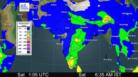 3-Day Rainfall Accumulation From Saturday-Monday (TWC Met Team)
