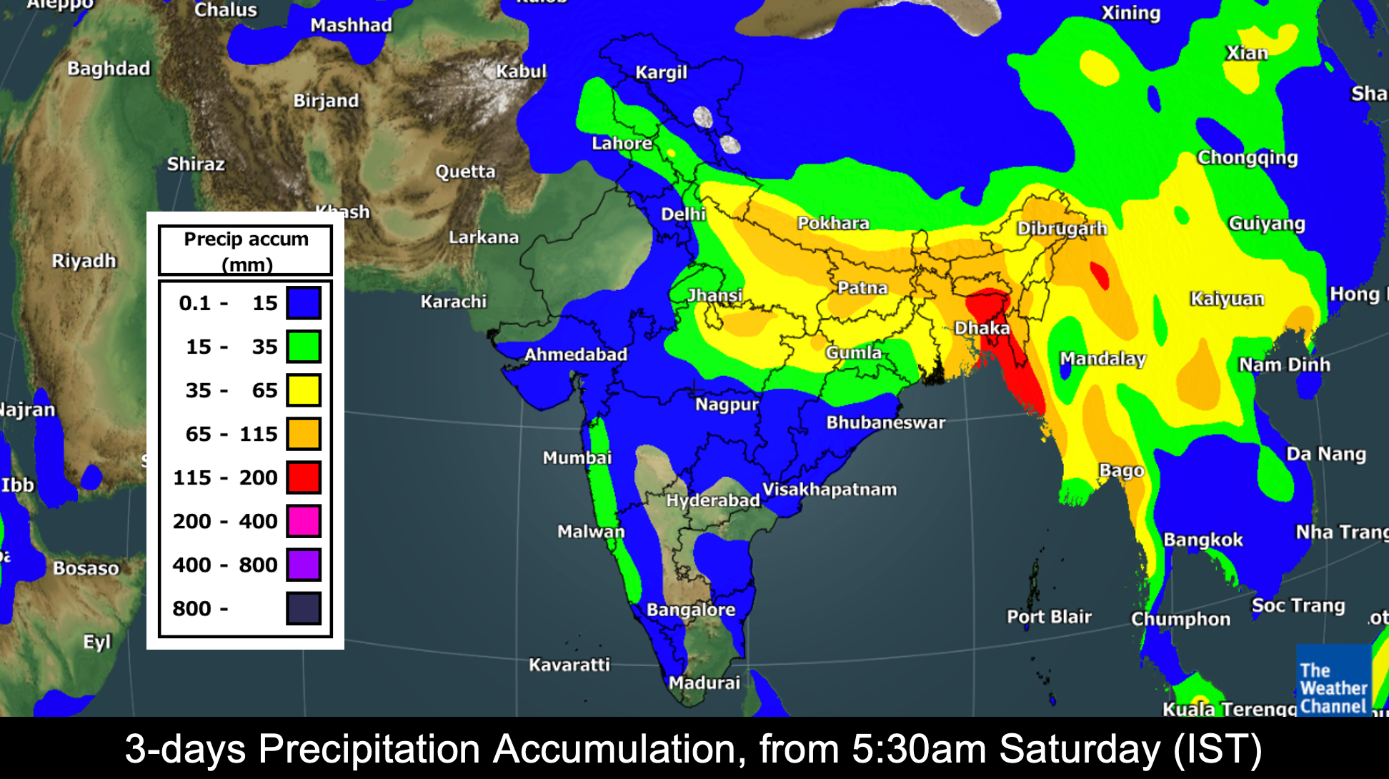 Weekend Weather (August 56) Heavy Rains in Arunachal, Manipur