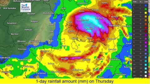 Total rainfall amount on Thursday. (TWC Met Team)