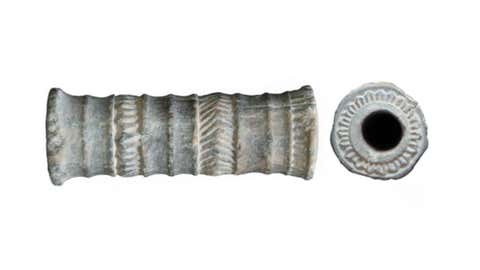 Ancient red pigments were kept in intricately decorated chlorite vials. (Eskandari et al., Sci.Rep., 2024)