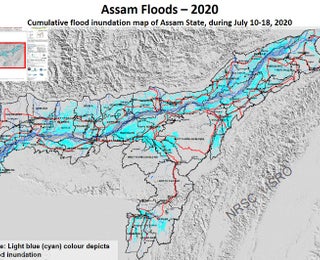 Isro Releases Satellite Images Of Flood Hit Assam And Bihar The Weather Channel Articles From The Weather Channel Weather Com Flood Map Update Dupage 2022