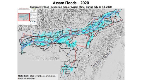 Isro Releases Satellite Images Of Flood Hit Assam And Bihar The Weather Channel Articles From The Weather Channel Weather Com Jupiter Flood Zone Map 2022