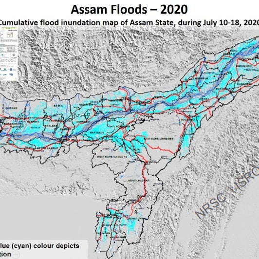 Isro Releases Satellite Images Of Flood Hit Assam And Bihar The Weather Channel Articles From The Weather Channel Weather Com Jupiter Flood Zone Map 2022