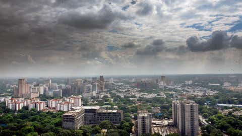 Dark rain clouds hover over Delhi. (Sunil Kataria/BCCL Delhi)