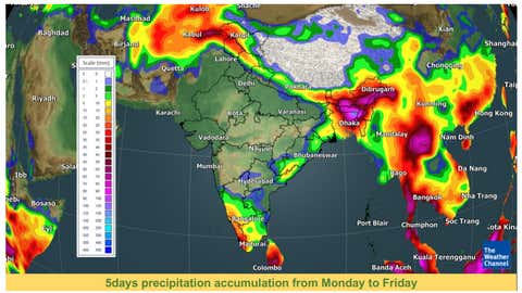 5-day rainfall accumulation (TWC Met Team)
