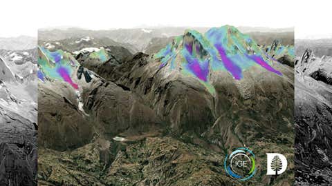 Glaciers Worldwide Hold 20% Less Ice than Previously Thought! New Findings Imply Reduced Sea-Level Rise 2 Using data on glacier velocity, South America’s tropical Andes mountains were found to have up to 23% less ice and freshwater availability. Darker colours overlayed here on Peru’s Cordillera Blanca range, signify faster glacial speed. (IGE-CNRS ©Mapbox ©OpenStreetMap ©Maxar)