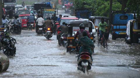 Heavy rainfall causes waterlogging in Mysuru, Karnataka. (Madhysudhan Sr/TOI, BCCL, Mysuru)