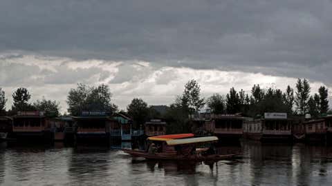 Overcast skies over Dal lake earlier this week. (Bilal Bahadur/BBCL)