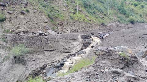 Himachal landslide. (IANS)