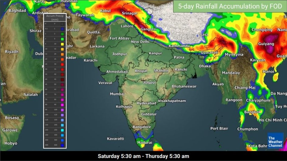 Weather Map Of India Warm, Sunny Weather To Prevail Across India, Except Northwest And Northeast  | The Weather Channel - Articles From The Weather Channel | Weather.com