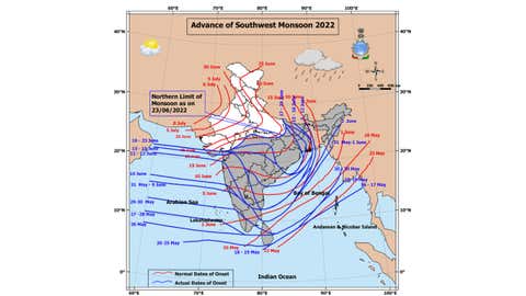 Advance of Southwest Monsoon. (IMD)