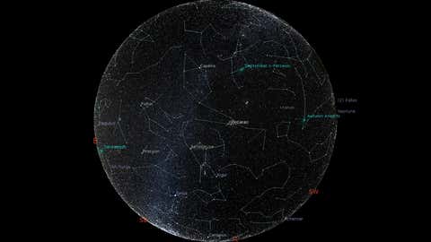 Monthly sky chart. (Dr Abhay Deshpande/Stellarium)